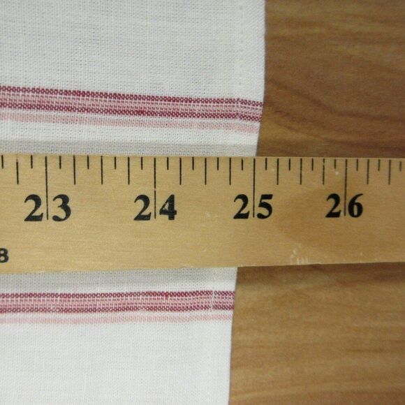 SPLENDID Linen Blend Blouse Womens XL Yoked Red White Strip V Neck Top Shirt NWT - Picture 12 of 12